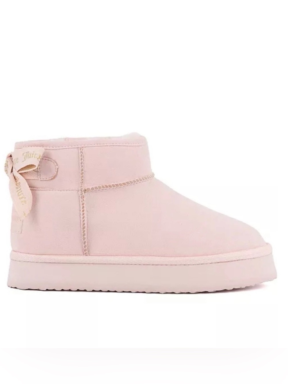 Juicy Couture “Olden” Short Ankle Bootie with Ribbon